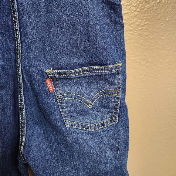 Levi's Kids Dark Wash Denim Bib Shortalls-Size 5 - Picture 8 of 11